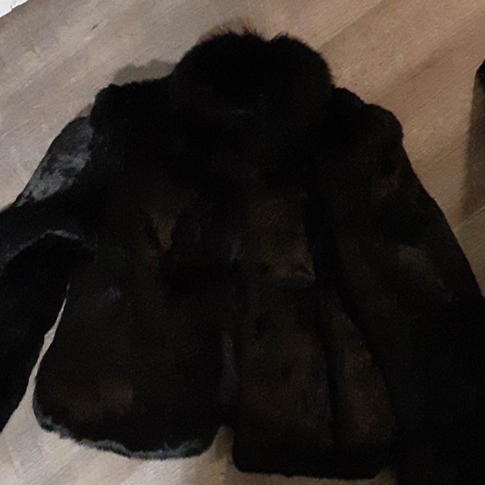 Vintage 1970s made in Korea Rabbit fur Coat